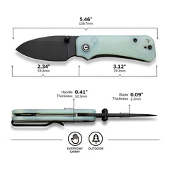 CIVIVI Baby Banter Thumb Stud Knife G10 Handle