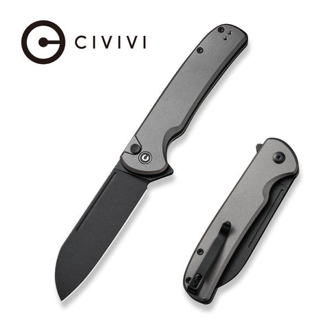 CIVIVI Chevalier II Flipper & Button Lock Knife Aluminum Handle