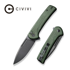 CIVIVI Conspirator Flipper & Button Lock Knife Micarta Handle