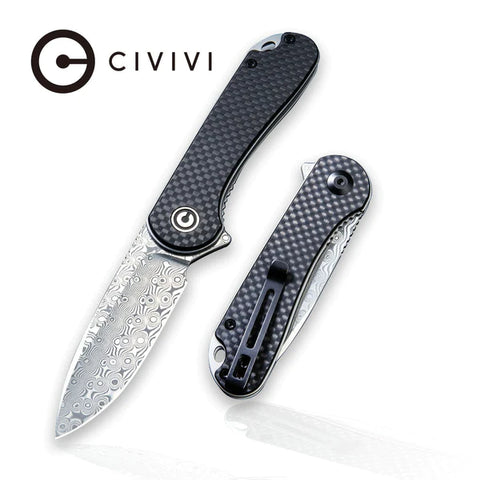 CIVIVI Elementum Flipper Knife Carbon Fiber & G10 Handle