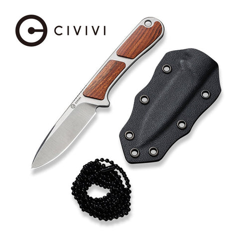 CIVIVI Mini Elementum Fixed Blade Knife Wood Handle