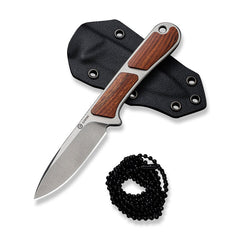 CIVIVI Mini Elementum Fixed Blade Knife Wood Handle