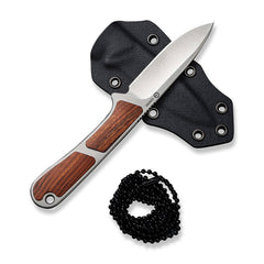 CIVIVI Mini Elementum Fixed Blade Knife Wood Handle