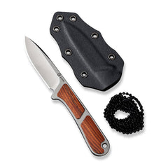CIVIVI Mini Elementum Fixed Blade Knife Wood Handle