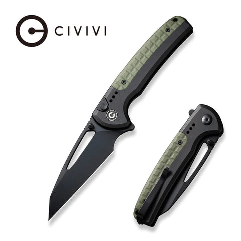 CIVIVI Sentinel Strike Flipper & Button Lock Knife Aluminum & FRN Handle