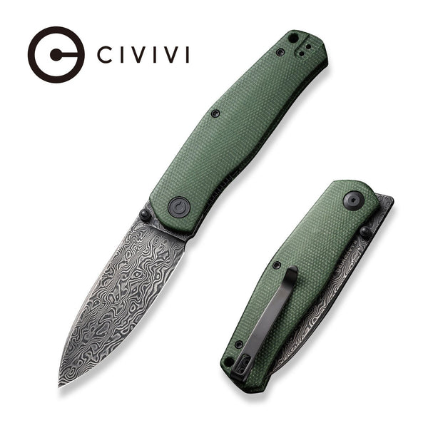 CIVIVI Sokoke Front Flipper & Thumb Stud Knife Micarta Handle